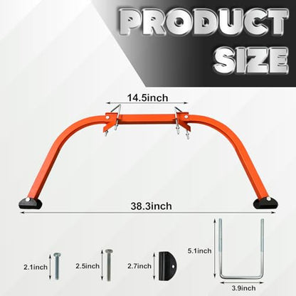 Ladder Stabilizer Accessory for Roof Gutter with Wrench, Wing Span Wall Ladder Standoff, roof Ladder stabilizer Easily attaches with U Bolt, Stabilized Support, 375 lbs Weight Rating