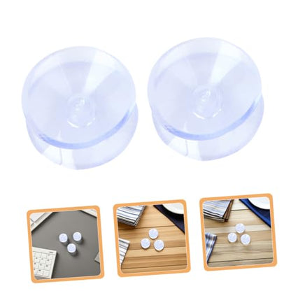 STOBOK 16pcs Table Top Bumper: Anti Slide and Scratch 30 Mm Transparent Non-Adhesive Rubber Pads for Table Top Spacer to Avoid The Movement of Glass - size: 3.00X3.00X1.00CM