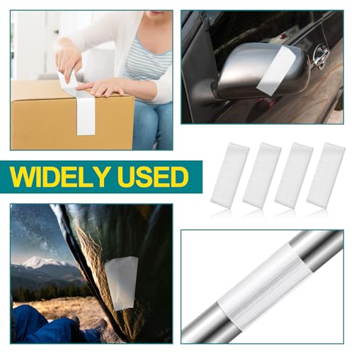 4 Pack 1.77 in x 10 ft Travel Duct Tape Mini Pocket Size Flat Roll Flexible Heavy Duty Waterproof Tear by Hand for Repair Outdoor Emergency Gear EDC DIY Craft Camping Hiking (White) - size: White