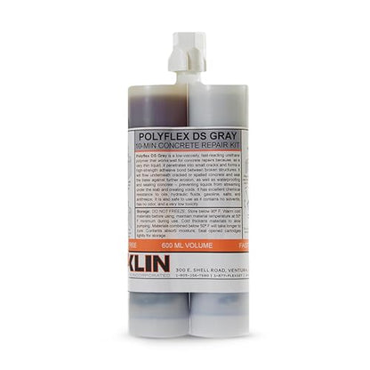 Roklin Systems, Inc. - PolyFlex DS Concrete Crack Filler, Quick-Drying Asphalt Crack Sealer, Floor/Wall Repair Patch Kit Essential, 21 Ounces, Gray - color: Gray, size: 21 Ounce