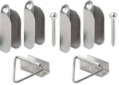 Prime-Line L 5770 Mill Finish, Screen Hanger and Latch (1 Set), Aluminum (Pack of 2) - size: 1 Count (Pack of 2)