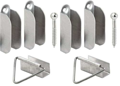 Prime-Line L 5770 Mill Finish, Screen Hanger and Latch (1 Set), Aluminum (Pack of 2) - size: 1 Count (Pack of 2)