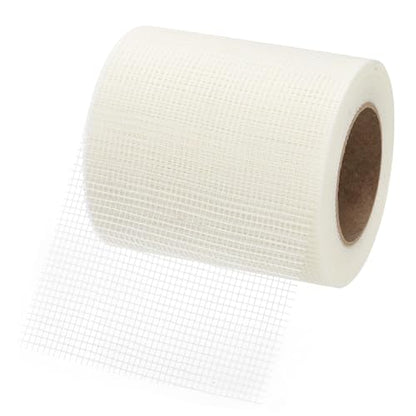 PATIKIL Drywall Repair Mesh Tape, 6 inch x 164 ft Fiberglass Repair Patch Self-Adhesive Dry Wall Joint Tape 8 Mesh Wall Hole Crack and Seam Patch, White - size: 6 inch x 164 Feet