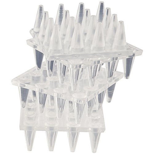 SoftTouch 4" Square Adhesive Anti-Dent Carpet Protectors with 5/8" Spiked Bottom, Self-Stick Spiked Furniture Pads for Tables, Beds, Sofas, Chairs, Set of 2, Clear - style: 5/8" Deep Pile Carpet