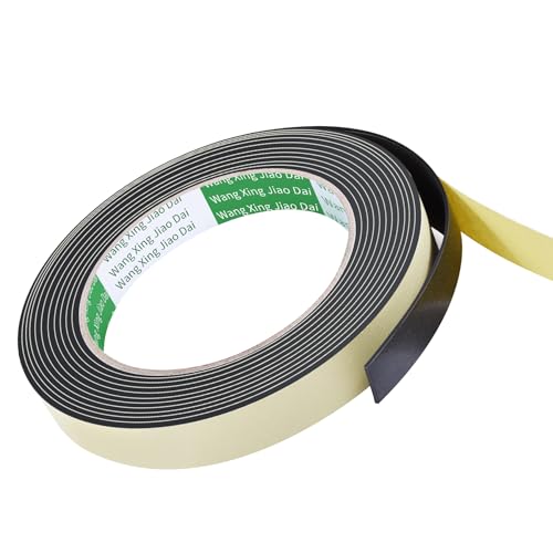 1 Rolls Weather Stripping Door Seal, 3m/9.84Ft L x 10mm W x 5mm T Sealing Foam Tape for Doors Window Automobile, Shockproof Soundproof High Density Adhesive Foam Tape - size: 1pcs 5mm×10mm×9.84Ft(T×W×H)