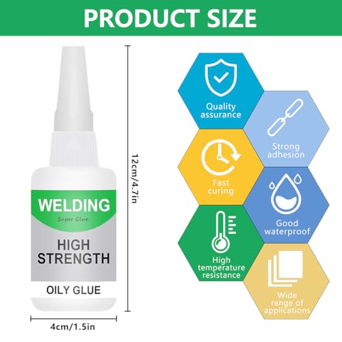 Welding High-Strength Oily Glue, Multifunctional Super Glue for Fast Repair, Universal Strong Adhesive Welding Glue for Metal, Plastic, Wood, Ceramic, Leather, Glass (2)