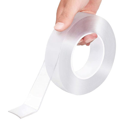 SPLASHGRIP Double Sided Tape Heavy Duty Removable Nano Tape Multipurpose Mounting Tape for Poster Carpet Picture Hanging Strip Rug WallCarpets Outdoor Home Office (16.5 Feet) - size: 16.5 Feet