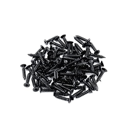 Antrader Door Hinges, 12-Pack Cabinet Gate Closet Folding Hinge, 1-1/2'' Long Home Furniture Hardware, Flat Black - color: Black, size: 1.5" x 1.3", 12pcs