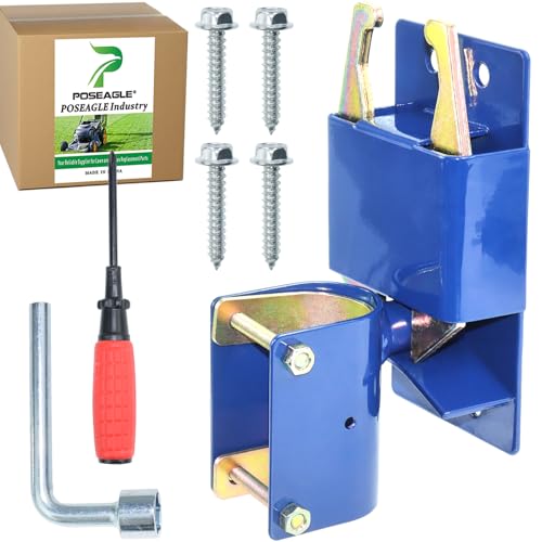 Blue S16100300 Two Way Gate Latch with Hardware and Assembly Tool Kit for Metal Gates with 1-5/8" to 2" Diameter Round Tubes - color: A05 1xS16100300 Gate Latch for 1-5/8" to 2" Tubes