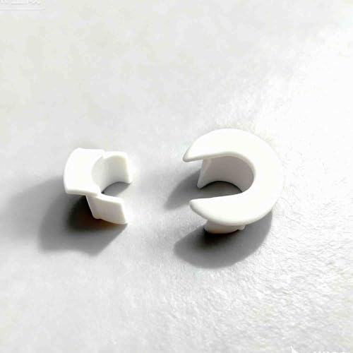 FANRTE 1/2" Wall Hole Cable Feed Through Bushing Cable Grommet for Various Cables(Coax Coaxial Cable/Network Cable/CCTV Cable) with a Diameter Less Than 8 mm Without connectors,2 Pack - White - style: 1/2 inch wall hole for Coax Cable