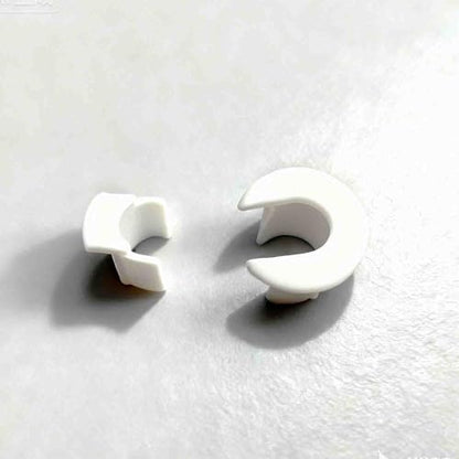 FANRTE 1/2" Wall Hole Cable Feed Through Bushing Cable Grommet for Various Cables(Coax Coaxial Cable/Network Cable/CCTV Cable) with a Diameter Less Than 8 mm Without connectors,2 Pack - White - style: 1/2 inch wall hole for Coax Cable