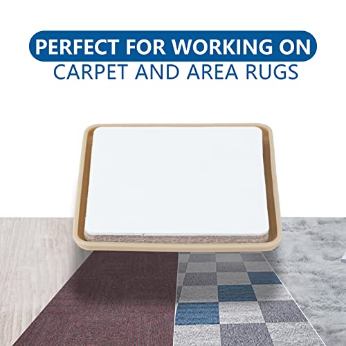 2.5 Inch Self-Stick Furniture Sliders, 16 PCS Square Furniture Sliders for Carpet, Self-Adhesive Chair Sliders, Carpet Sliders - Protect Carpet & Move Furniture Easily. - size: 2 1/2 inch (square)