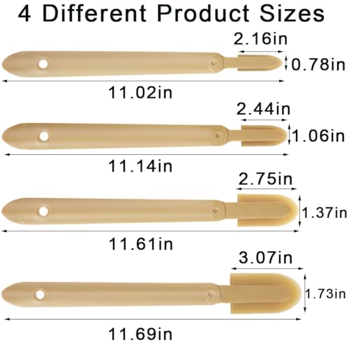8 PCS Rubber Caulking Spatulas Tool,Rubber Caulk Silicone Sealant Finishing Tool,Spreader Applicator Caulking Finishing Tool Rubber for Floors, Tiles, Walls, Bathrooms, Kitchens 4 Size
