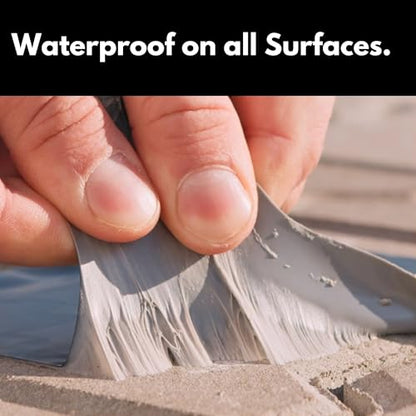 HSS Sealant Tape with MicroSealant - Waterproof Commercial Roofing Tape for Roof and RV Repair - UV- & Weatherproof - Black - 4 inch x 25 feet - color: Black, size: 4" x 25'