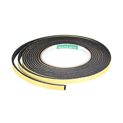uxcell Sealing Foam Tape 8mm Wide 3mm Thick 4m/13ft Long, Self Adhesive Weather Strip for Window Door Insulation - size: 8mmx3mmx4m