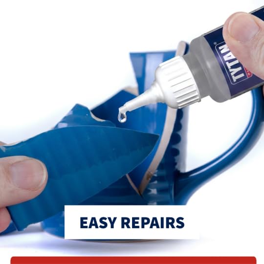 TYTAN Professional Super Glue 0.7 oz (20g) 1 Pack – Fast Dry Clear Cyanoacrylate Adhesive – Strong Instant Bond for Plastic, Metal, Wood, Rubber & More – Precision Nozzle