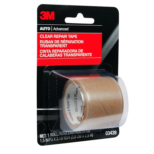 3M Clear Repair Tape, 03439, 1-1/2 in x 115 in, 2-Pack - size: 1.5 in X 115 in (2-pack), style: Clear
