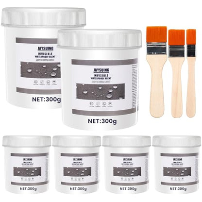 64 OZ (1800g) Jaysuing Invisible Waterproof Agent, Waterproof Sealant, Transparent Rainproof Coating, Water-Resistant Anti-Leakage Agent, Transparent Repairing Leak Water-Resistant Adhesive - style: 64OZ