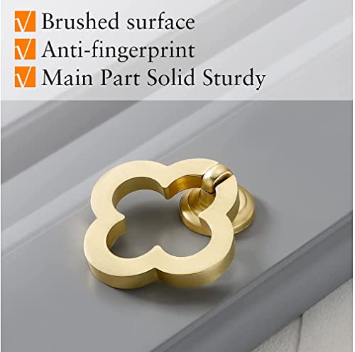 10 Pack 55mm Cupboard Knobs Cabinet Knobs, Gold Zinc Alloy Dresser Drawer Knobs with Screws for Kitchen, Bathroom, Bedoom - color: Gold
