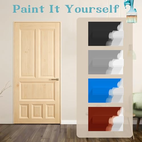 Door Jamb Frame kit with Pre-Installed Hinges & Weather Stripping, Primed Composite Door Frame Kit, Pine Wood, Assemly Required, 81.65 in x 4.57in x 1.18 in (Left Handed) - color: Pine Wood Color Left Handed