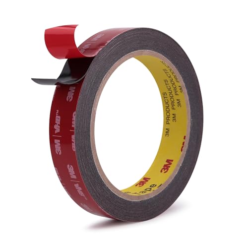Double Sided Tape Heavy Duty Mounting Tape 3/4" x 18Ft Made of 3M 5925 Strong Adhesive Waterproof Foam Tape Perfect for Automotive Home Office Decor Indoor and Outdoor Walls - color: Black, size: 3/4" X 18ft