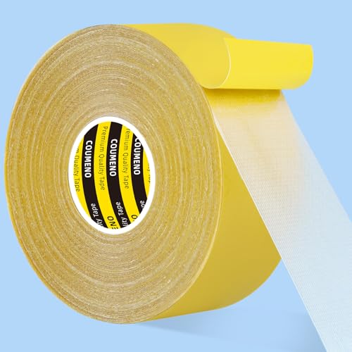 Double Sided Tape 2inX66FT Heavy DutyClear Fabric Tape for Carpet Rug Mounting Cloth Adhesive Removable for Home Office Craft - size: 2inX66FT