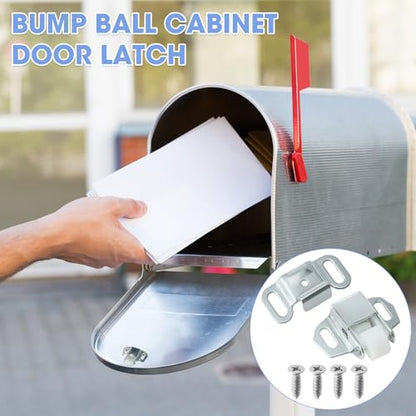 Mailbox Replacement Roller Catch Latch, Durable Roller Catch Latch with Screws for Mailbox Door Repair, Cabinet Doors, RVs, Campers, and Kitchen Hardware (6 Pcs) - color: 6 Pcs