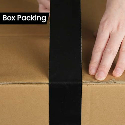 TAPEBEAR Black Duct Tape Heavy Duty 4" x 90FT, Strong Tough Utility Ducting Tape Waterproof, No Residue, Flexible, Hand Tear Binding Tape Industrial Strength for Bundle, Patch, Protect & Repair - color: Black, size: 4" x 90FT