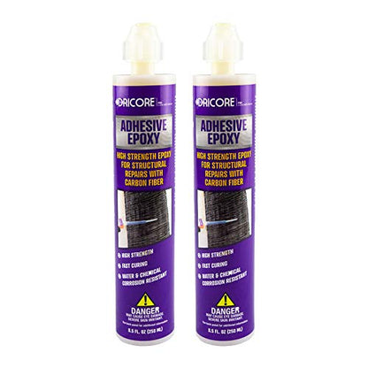 DRICORE PRO Concrete Repair Carbon Fiber Reinforcement Kit (Step Three) | Use Reinforcing Strip With Adhesive To Seal Vertical Indoor and Outdoor Cracks in Home Wall Basement Building Office Workplace