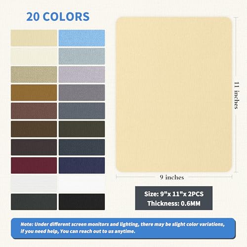 KING MOUNTAIN Canvas Repair Patch 9 x11 Inch 4 Pcs Self-Adhesive Waterproof Fabric Patch for Sofas, Tents, Furniture,Tote Bags, Car Seats (Beige) - color: Beige, size: Canvas-9"W×11"L-4PCS