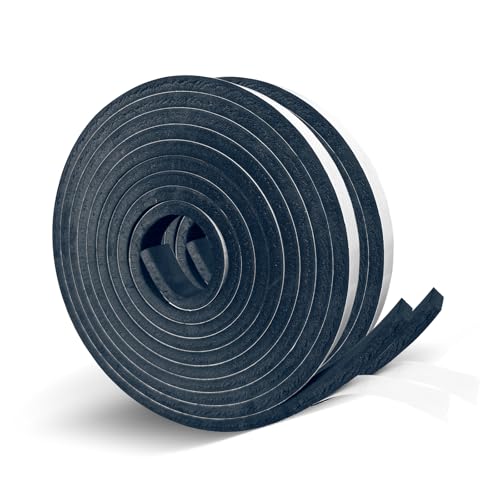 1 inch Wide x 1/8 inch Thick Foam Tape Single Sided,Closed Cell Door Insulation Strip with Self-Adhesive, Soundproofing Black Foam Weather Stripping for Window, High Density Weathestrip 33 Feet - size: 1In x 1/8In x 33Ft