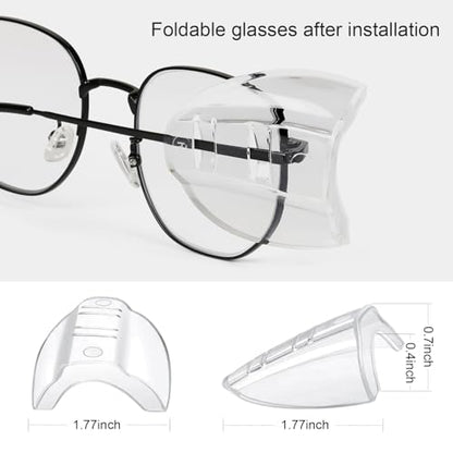 2/4/6/10 Pairs Glasses Side Shields For Eyeglasses,Side Shields For Prescription Glasses