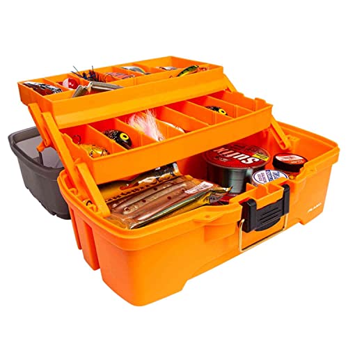 Plano Two Tray Tackle Box, PLAMT6221 - color: Orange/Black, style: Two-Tray