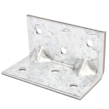20 PCS 2-3/8" x 1-1/4" x 1-1/4" L Right Angle Bracket, Reinforcing Rib Corner Brace for Wood, Max Load 66 LB - size: 2-3/8" x 1-1/4"