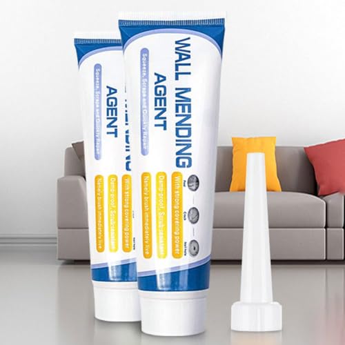 Wall Mending Agent Repair Kit with Scraper Nozzle Extender,2026 New Multi Functional WallPatching Paste Spackle,Efficient WallRepair Paste Filler for Holes & Cracks, Nail Holes, Dents & Small Damage - color: 100g