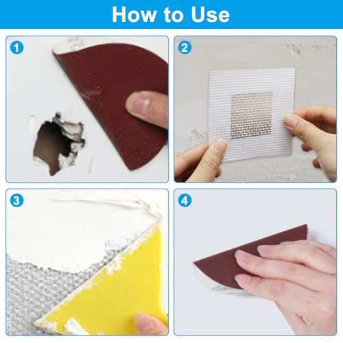 Waziaqoc 8 Pack 2 Inch Drywall Patch, Aluminum Drywall Repair Kit, Heavy Duty Wall Hole Repair Patch, for Home Renovation Projects - size: 2 X 2 Inch