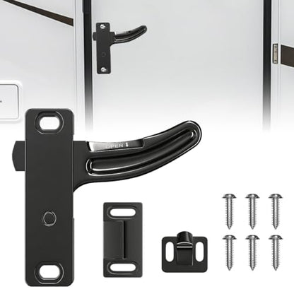 SKTYANTS RV Screen Door Latch (Right Hand Replacement Kit) - Aluminum Handle, Easy Install & Universal Fit for Travel Trailer,Camper,Motorhome Door Repair Upgrade