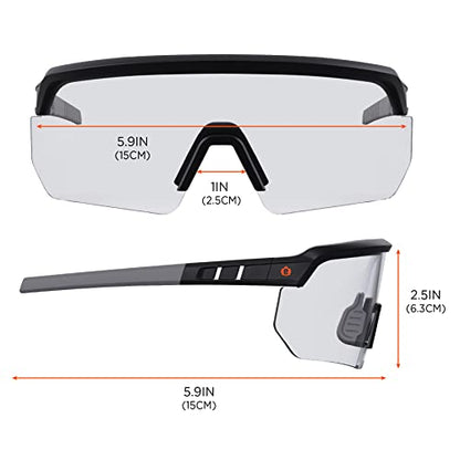 Ergodyne Skullerz AEGIR Anti Scratch Safety Glasses, Anti-Fog, ANSI z87.1 - color: Clear Lens