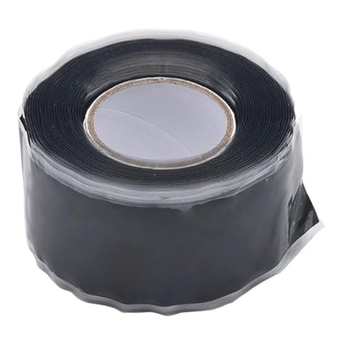 Black Seal Self-Fusing Silicone Repair Tape, Waterproof Pipe Sealing, Stretch-Resistant Tape Weatherproof Self Fusing Sealing Tape for Emergency Pipeline Repair/Cable Bandage/Tool Fixing