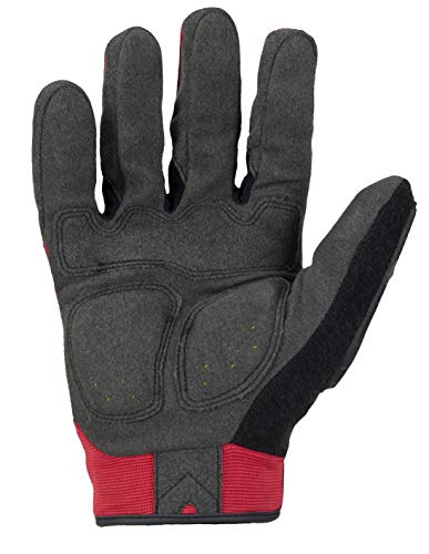 Ironclad Command Impact 360 Cut A6 Work Gloves; Touch Screen Gloves Conductive Palm & Fingers, Impact Protection, Machine Washable, Sized S, M, L, XL, XXL (1 Pair), Red (IEX-MIGR5-05-XL) - size: X-large (Pack of 1)