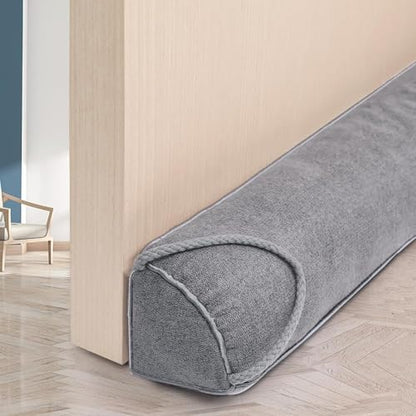 Triangular Under Door Draft Stopper 38 inch Heavy Duty Door Draft Blocker Bottom Door Seal Noise Air Door Guard for Doors and Windows, Gray - size: 38 inch