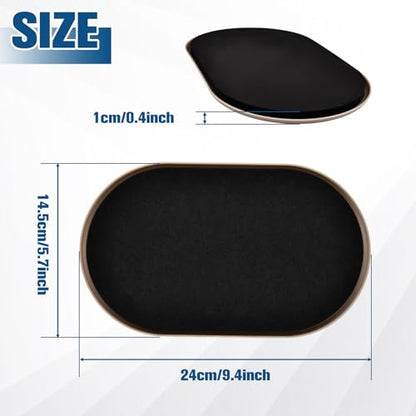 8 Pack Large Furniture Movers Sliders for Carpet and Hardwood Floors, 9 1/2" x 5 3/4" Reusable Oval Plastic Moving Pads for Heavy Furniture Sliders, Effortless Moving and Surface Protection