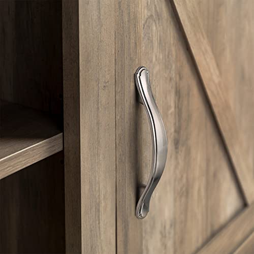 Alzassbg 10 Pack Brushed Satin Nickel Cabinet Pulls, 3 Inch(76mm) Hole Centers Cabinet Handles Arch Kitchen Hardware for Cabinets and Drawer AL3028SN - color: Traditional Handles - Brushed Satin Nickel, size: 3" Hole Center