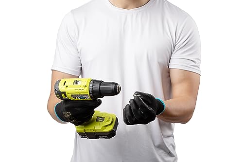 G & F Work Gloves for Men, Lightweight Grip, Polyurethane Coated, Touchscreen Compatible, Flexible & Breathable, Durable Construction, Ideal for Gardening, Mechanics, and General Duty Tasks, 12 Pairs - size: X-Large