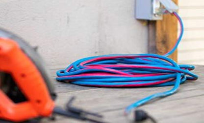 US Wire and Cable 14/3 Gauge x 25-Foot Extreme Cold Weather Triple Tap Extension Cord – Heavy-Duty, 221°F to - 94°F Rating, Lighted Plug, SJEOOW, Weather-Resistant, Ideal for Outdoor Use - size: 25 ft, style: 14 AWG