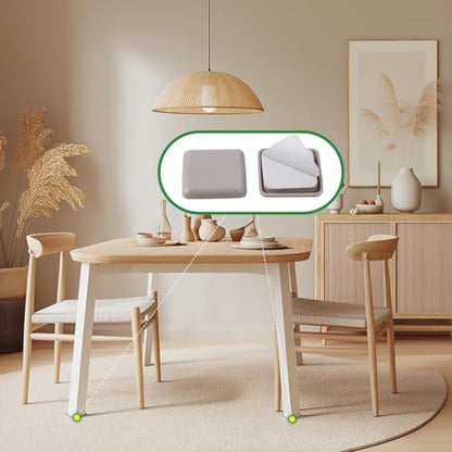 Furniture Sliders,35mm Square Table and Chair Leg Sliding Pad for Easy Moving on Carpet Hardwood (16pcs) - size: 35mm,Square