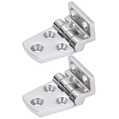 Atibin Hardware Deck Marine Hinge Boat Mirror Stainless Steel Hinge Marine Heavy Polished Hatch Boat Hinges Offset SUS316 2.12 inch x 1.51 inch 2pcs - color: 2.12 inch x 1.51 inch 2pcs
