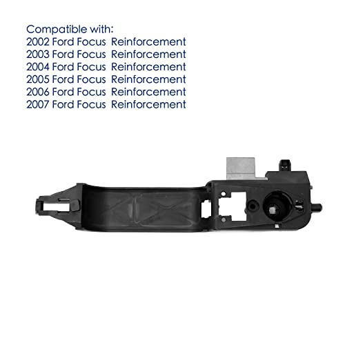 Front Driver Side Exterior Door Handle Reinforcement for Ford Focus 2002 2003 2004 2005 2006 2007,Replace# 81970, 6S4Z5426685C, 6S4Z-5426685-C, Black