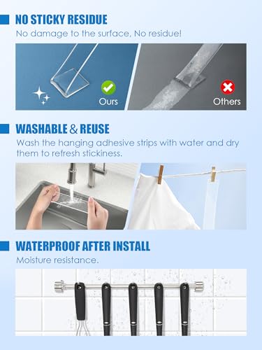 Double Sided Tape Heavy Duty, Transparent Magic Nano Tape, Multipurpose Removable Adhesive Grip Mounting Tape Washable for Carpet, Wall Decor, Hanging Picture, DIY Projects - size: 16.4FT*1.18 IN