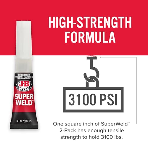 J-B Weld 33102 SuperWeld Glue - 2g Super Glue Tubes - size: 2 gram
